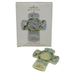 Hallmark Keepsake Ornament Heavens Holy Love 2010 Nativity Cross Boxed Christmas